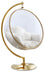Fauteuil d'appoint pivotant en fausse fourrure Luna en acrylique