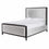 Lit Diamond : Velours Gris pour une Chambre Élégante et Confortable