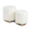 Poufs de rangement Benedict : Boucle ivoire