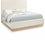 Lit queen size en cuir végétalien Casa