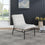 Fauteuil d'appoint en tissu boucle Burke