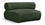 Chaise modulaire en tissu chenille Bale