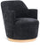 Fauteuil d'appoint pivotant en tissu chenille Clarita