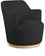 Fauteuil d'appoint pivotant en tissu Boucle Clarita
