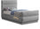 Lit simple en tissu chenille Paxton