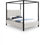 Lit king size en tissu bouclé Kelly