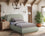 Lit simple en tissu chenille Vaughn
