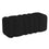 Grand banc ottoman Rigel en boucle noire