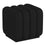 Petit pouf carré Rigel en boucle noire