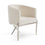 Chaise d'appoint Anton : tissu ivoire