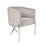 Chaise d'appoint Anton : velours gris