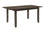TABLE À MANGER - PLACE GRIS 36"X 72" / 18" PANNEAU D'EXTENSION