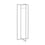 PORTE MANTEAU - 72"H / METAL BLANC ( Meuble Mtl )