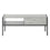 MEUBLE TV - 48"L / GRIS / METAL NOIR ( Meuble Mtl )