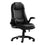 CHAISE DE BUREAU - SIMILI-CUIR NOIR / DOSSIER HAUT EXECUTIVE ( Meuble Mtl )
