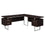 BUREAU D'ORDINATEUR - 70"L / ESPRESSO ORIENTATION GAUCHE OU DROITE ( Meuble Mtl )