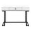 BUREAU D'ORDINATEUR - 42"L / BLANC / METAL NOIR