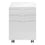 CLASSEUR - 3 TIROIRS / BLANC BRILLANT / ROULETTES ( Meuble Mtl )