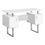 BUREAU D'ORDINATEUR - 48"L / BLANC / METAL ARGENT ( Meuble Mtl )