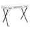 BUREAU D'ORDINATEUR - 42"L / BLANC / METAL NOIR ( Meuble Mtl )