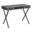 BUREAU D'ORDINATEUR - 42"L / SIMILI PIERRE GRIS / METAL NOIR ( Meuble Mtl )