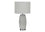 LIGHTING - 25"H TABLE LAMP GREY CERAMIC / GREY SHADE
