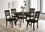 Ensemble de salle à manger 5 pièces : table, chaises échelle | Bois expresso ( Meuble Mtl )