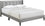 Lit Aile Transitionnel - Capitonnage Boutonné, Mousse Haute Densité, Tissu Gris