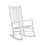 Chaise à bascule en bois blanc pour porche, fauteuil à bascule pour Patio, siège inclinable de loisirs unique