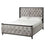 Lit Swire : Velours gris