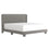 Très grand lit Gunner de 78 po en tissu gris clair