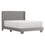 Grand lit Gunner 60" en tissu gris clair