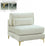 Chaise modulaire sans accoudoirs en velours Julia