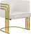 Chaise d'appoint en velours Rays