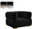 Chaise Gwen en velours