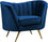 Chaise en velours Margo