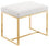 Pouf en similicuir Monroe | Tabouret