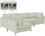 Sectionnel modulaire en velours Julia