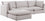 Sectionnel modulaire en lin Mackenzie