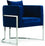 Chaise d'appoint en velours Pippa
