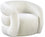 Chaise d'appoint en velours Roxbury