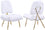 Chaise d'appoint en fausse fourrure magnolia