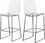 Tabouret de comptoir chromé Lumen