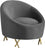 Chaise serpentine en velours
