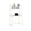 BUREAU D'ORDINATEUR - 32"L / DESSUS BLANC / METAL BLANC