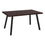 TABLE A MANGER - 36"X 60" / ESPRESSO / METAL NOIR