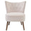 Chaise d'appoint Elle en rose poudré