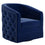 Chaise d'appoint pivotante Velci en bleu
