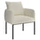 Chaise d'appoint Zana en crème avec patte noire