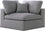 Chaise rembourrée en duvet modulaire de luxe Serene Linen